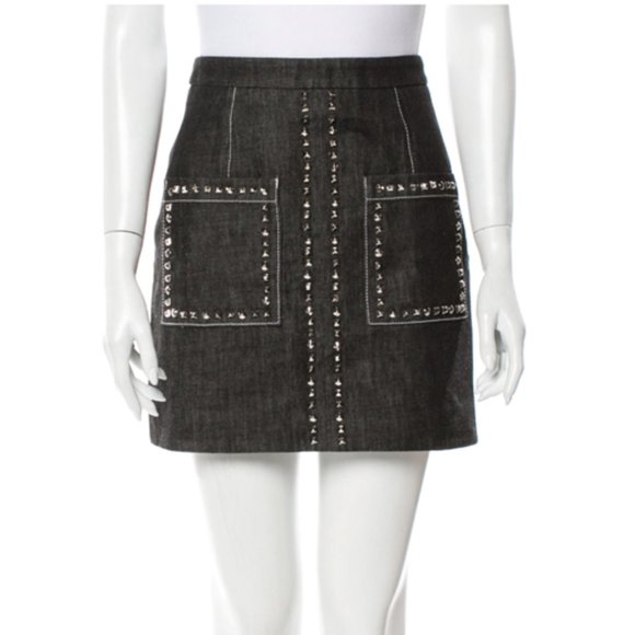 Proenza Schouler Studded Mini Skirt - Picture 1 of 6